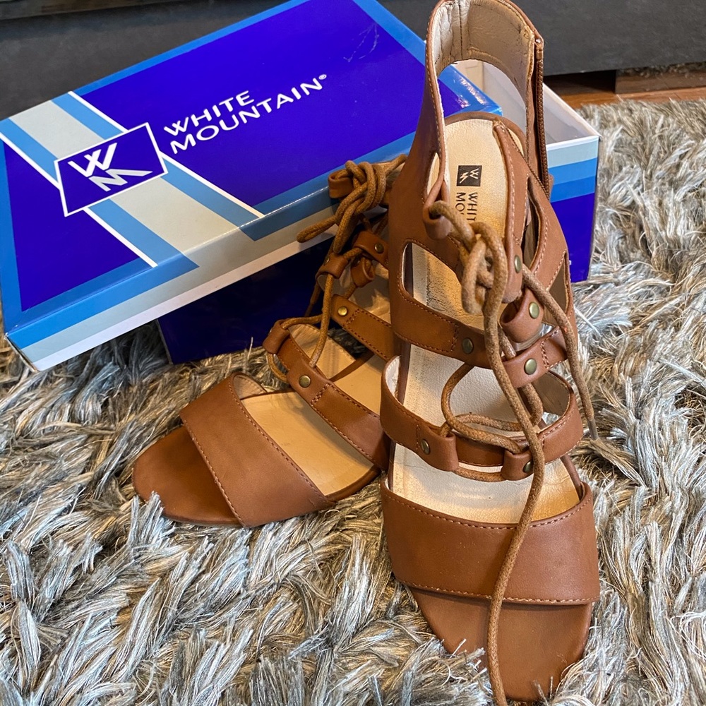 White Mountain Platform Sandals